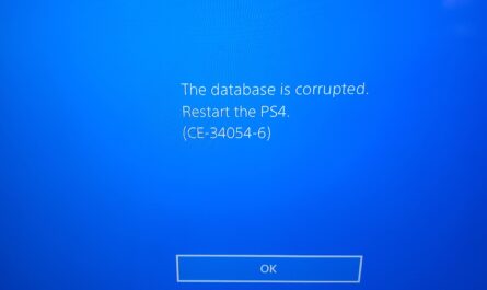 PS4 Database Corrupted